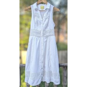 Sz 2 Maeve Anthropologie White Cotton  Countrycore Soft Beach Graduation Bridal